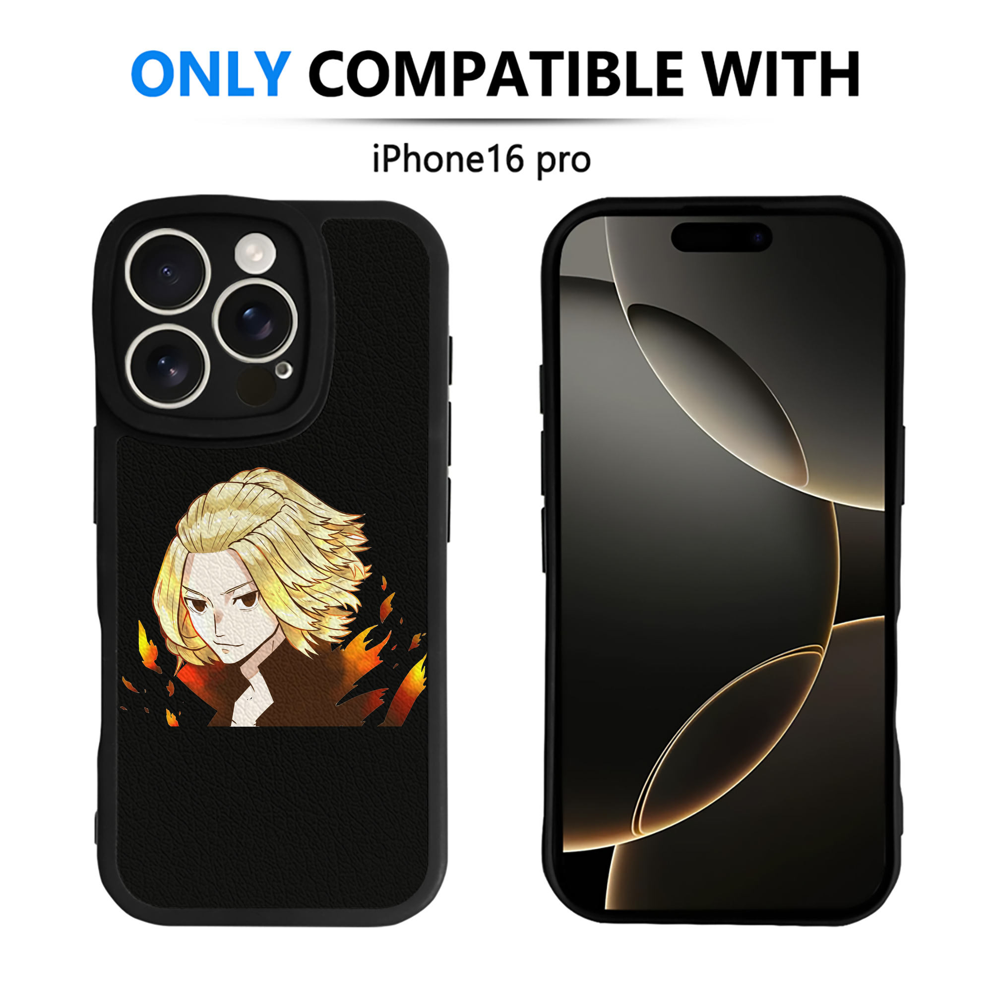 （画像用） 東京リベンジャーズ Tokyo Revengers 【iPhone 16シリーズ対応】シリコンスマホケース（レザー調） 材質：シリコン